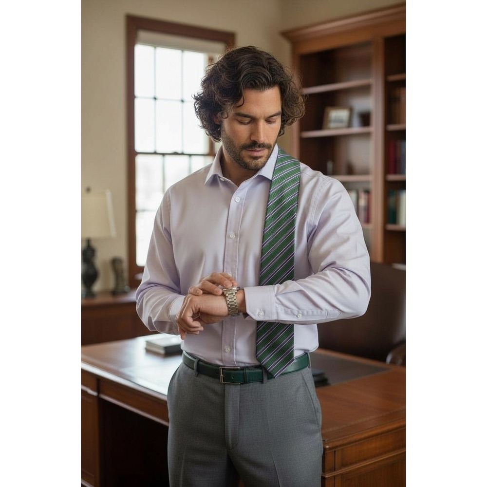 INDOCHINO Mens Dress Shirt Light‎ Purple Long Sleeve Button up